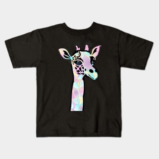 Tie Dye Giraffe 2 Kids T-Shirt